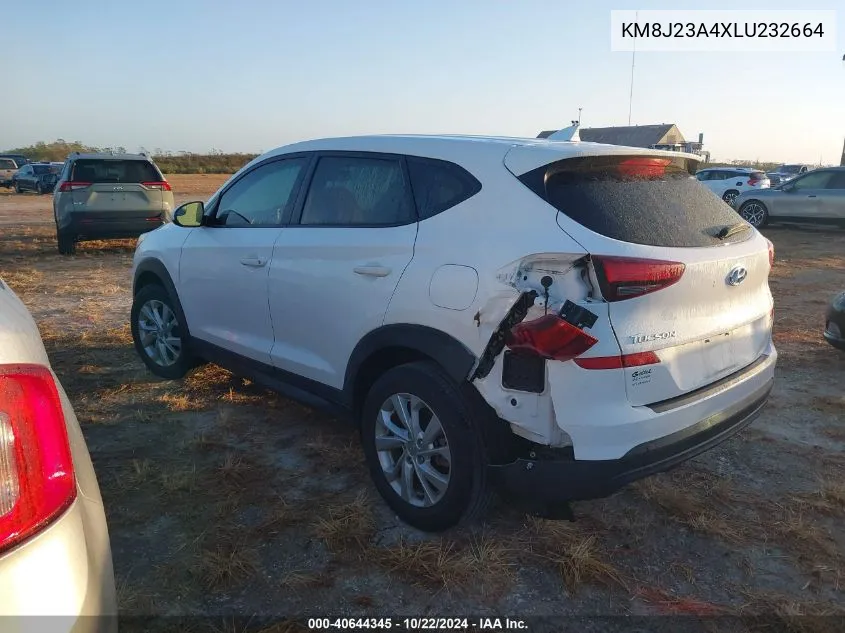 2020 Hyundai Tucson Se VIN: KM8J23A4XLU232664 Lot: 40644345