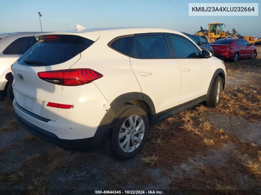 2020 Hyundai Tucson Se VIN: KM8J23A4XLU232664 Lot: 40644345