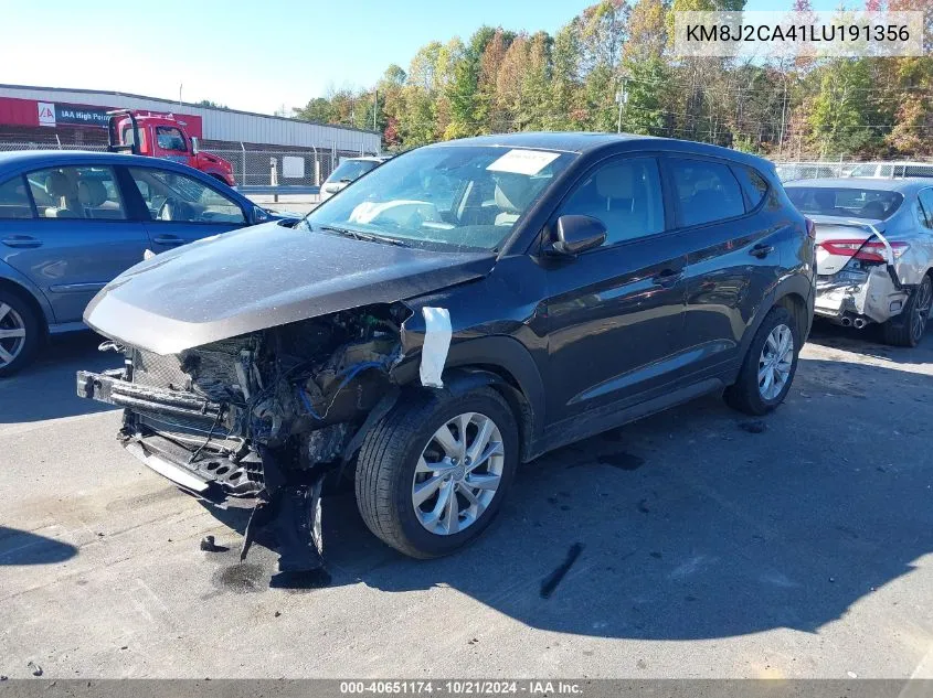 2020 Hyundai Tucson Se VIN: KM8J2CA41LU191356 Lot: 40651174