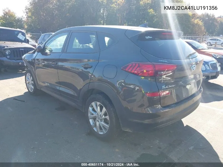 2020 Hyundai Tucson Se VIN: KM8J2CA41LU191356 Lot: 40651174