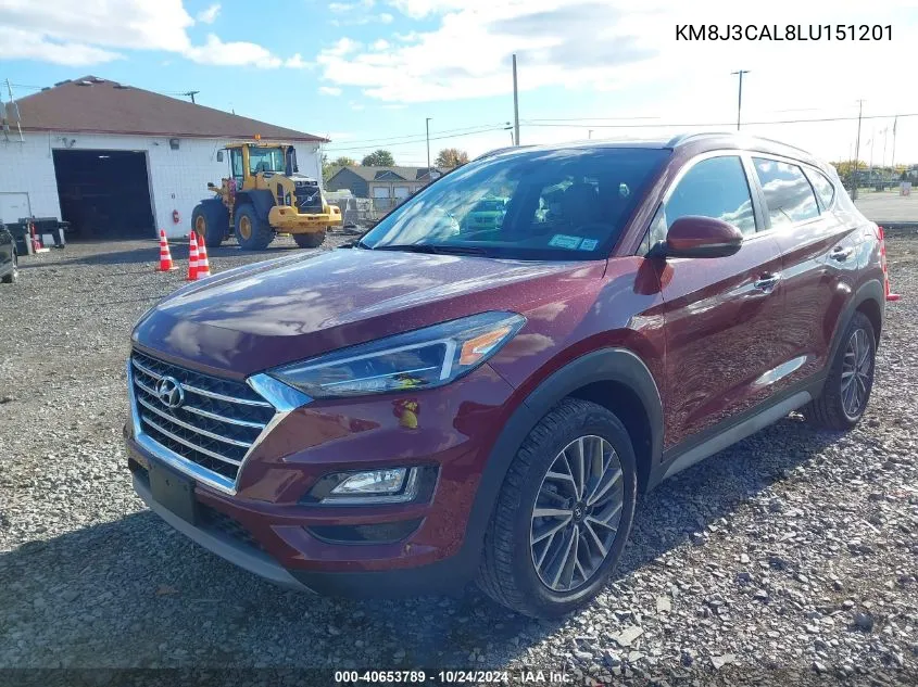 2020 Hyundai Tucson Limited VIN: KM8J3CAL8LU151201 Lot: 40653789