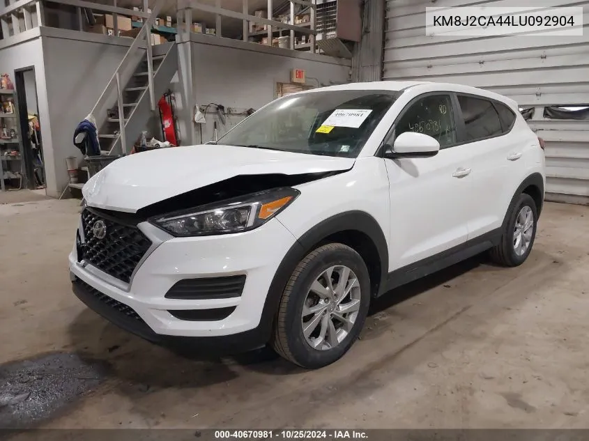 2020 Hyundai Tucson Se VIN: KM8J2CA44LU092904 Lot: 40670981