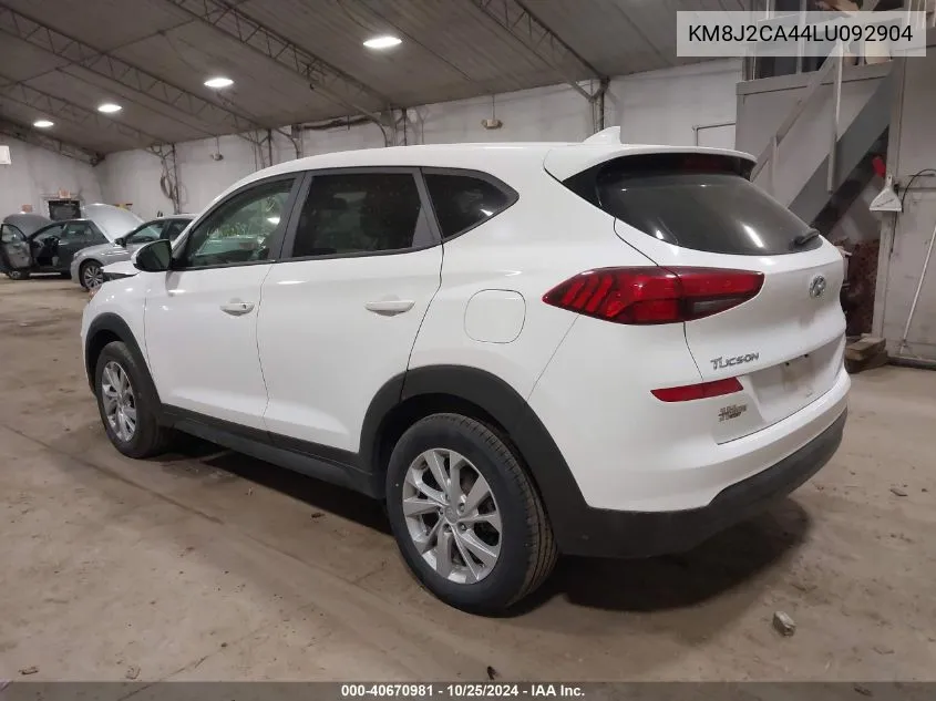 2020 Hyundai Tucson Se VIN: KM8J2CA44LU092904 Lot: 40670981