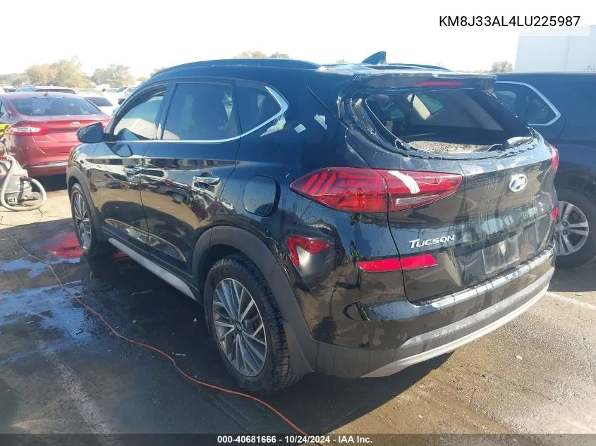 2020 Hyundai Tucson Ultimate VIN: KM8J33AL4LU225987 Lot: 40681666