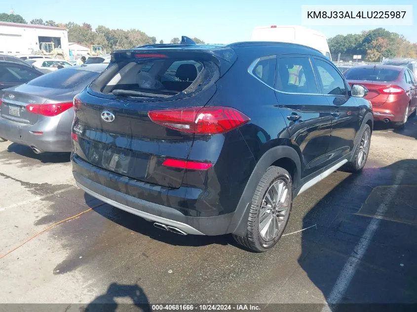 2020 Hyundai Tucson Ultimate VIN: KM8J33AL4LU225987 Lot: 40681666