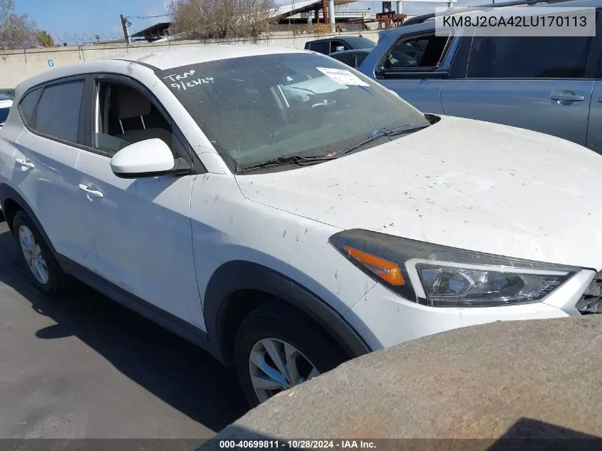 2020 Hyundai Tucson Se VIN: KM8J2CA42LU170113 Lot: 40699811