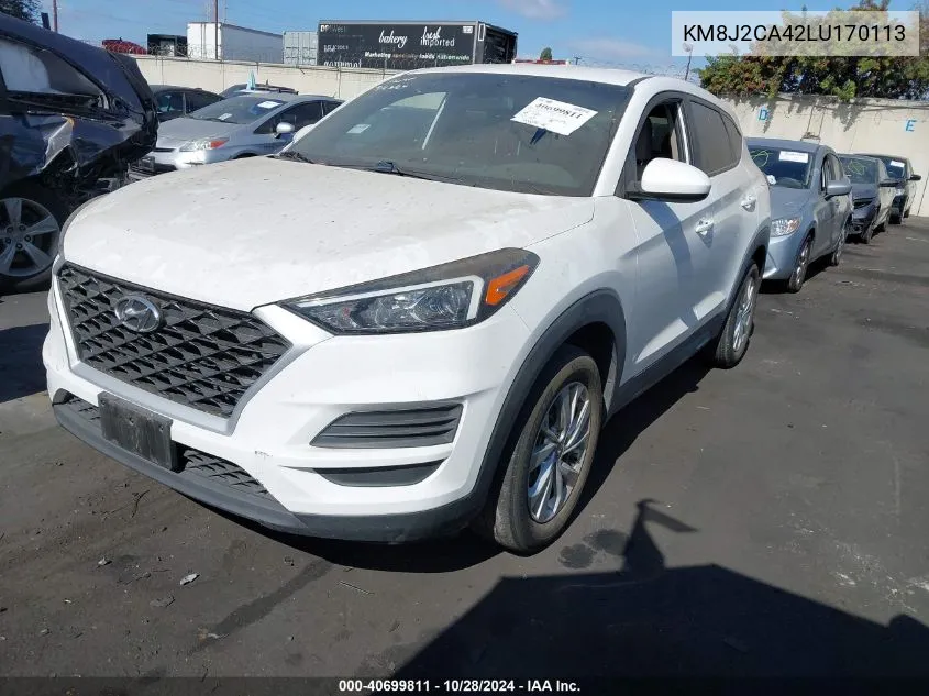 2020 Hyundai Tucson Se VIN: KM8J2CA42LU170113 Lot: 40699811