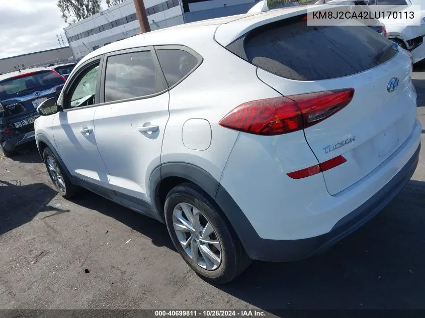 2020 Hyundai Tucson Se VIN: KM8J2CA42LU170113 Lot: 40699811