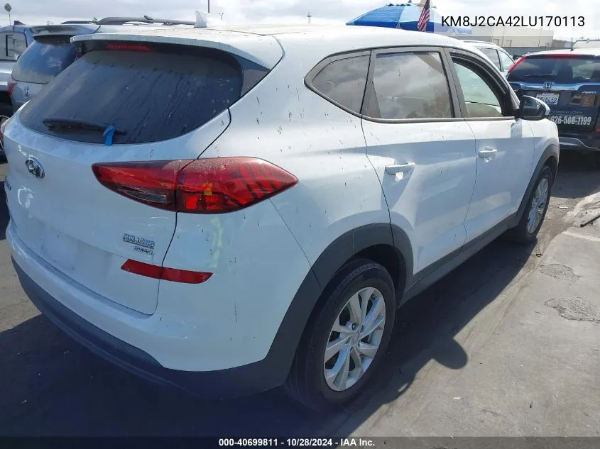 2020 Hyundai Tucson Se VIN: KM8J2CA42LU170113 Lot: 40699811