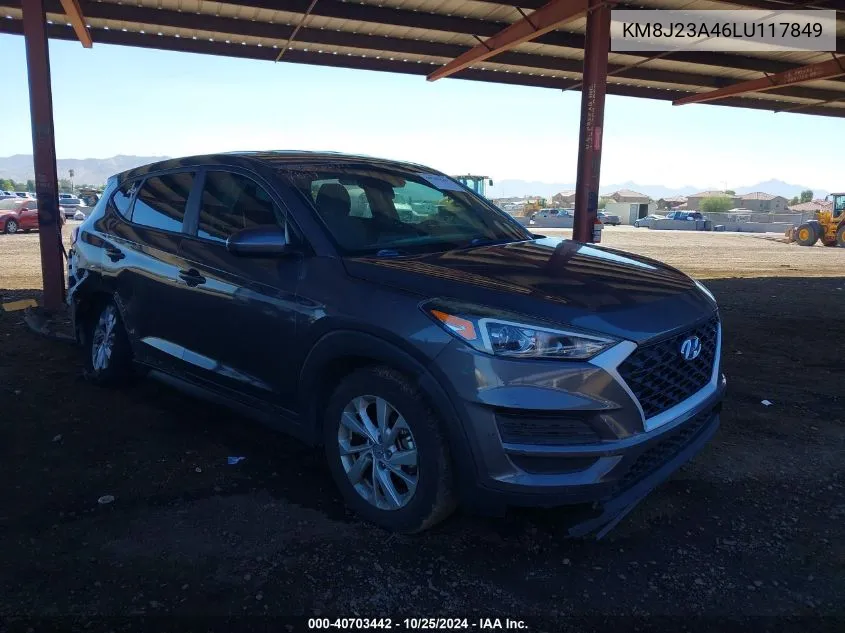 2020 Hyundai Tucson Se VIN: KM8J23A46LU117849 Lot: 40703442