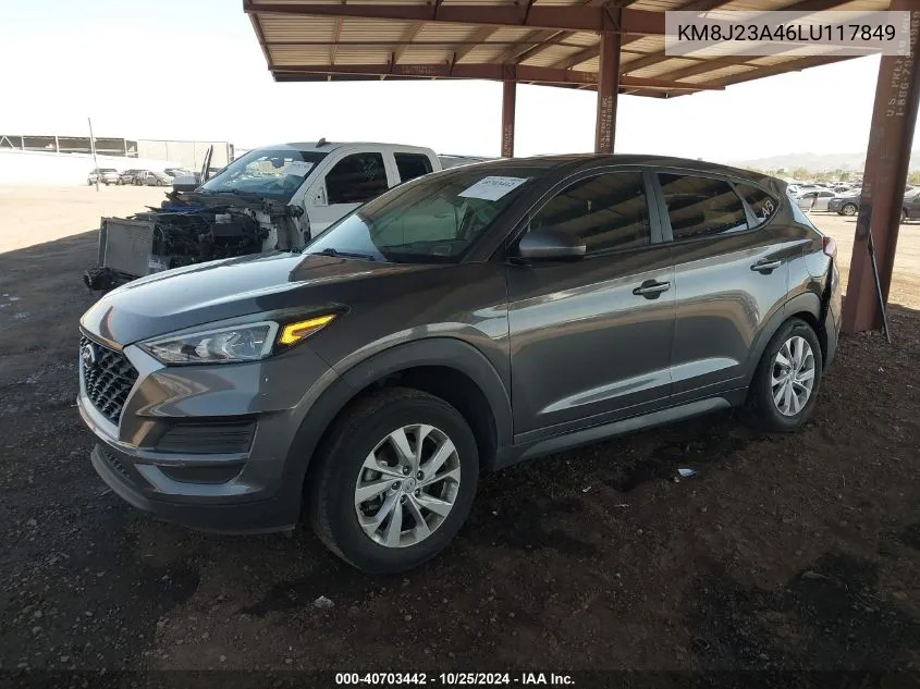 2020 Hyundai Tucson Se VIN: KM8J23A46LU117849 Lot: 40703442