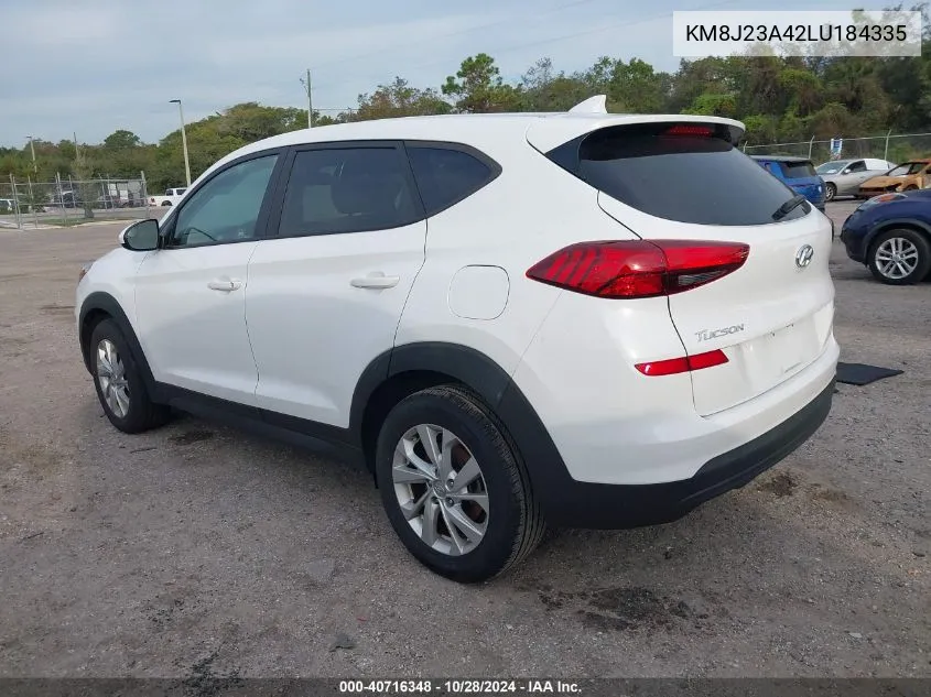 2020 Hyundai Tucson Se VIN: KM8J23A42LU184335 Lot: 40716348