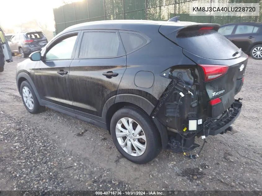 2020 Hyundai Tucson Value VIN: KM8J3CA40LU228720 Lot: 40716736