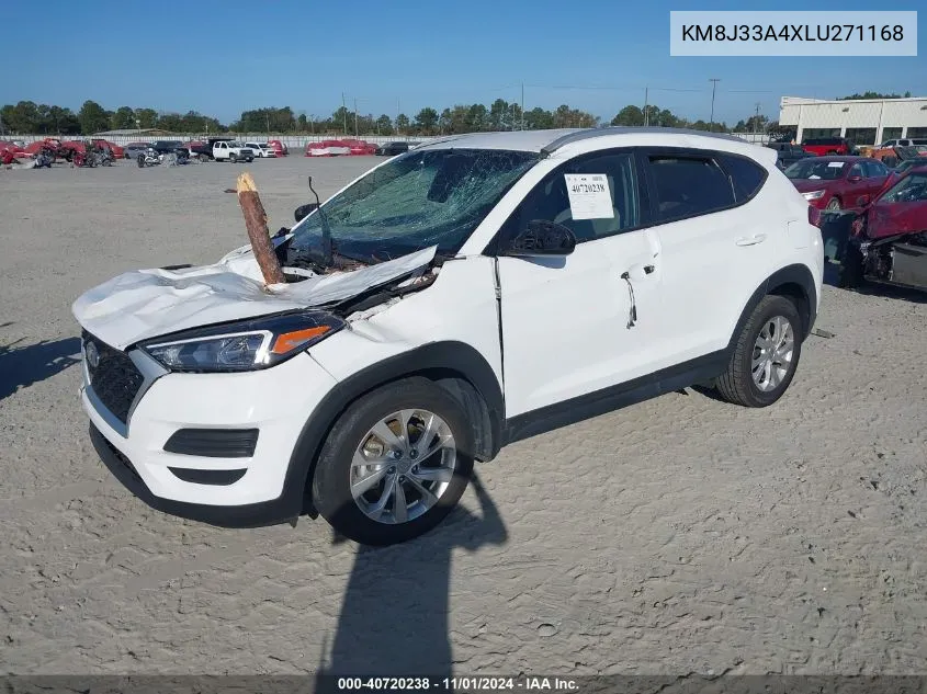 2020 Hyundai Tucson Value VIN: KM8J33A4XLU271168 Lot: 40720238