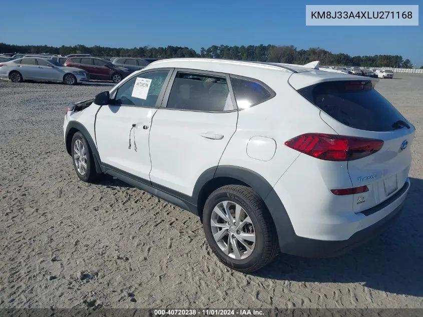 2020 Hyundai Tucson Value VIN: KM8J33A4XLU271168 Lot: 40720238