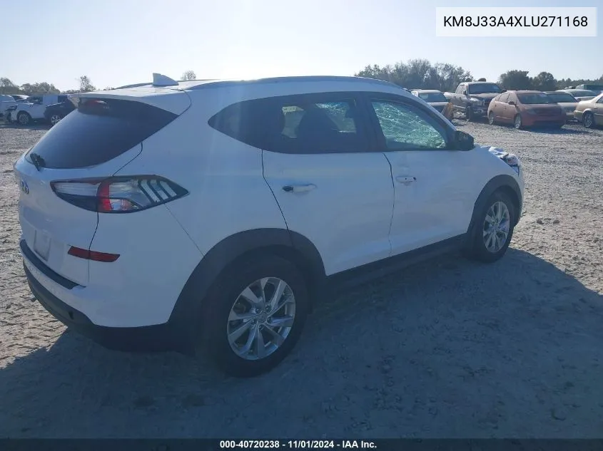 2020 Hyundai Tucson Value VIN: KM8J33A4XLU271168 Lot: 40720238