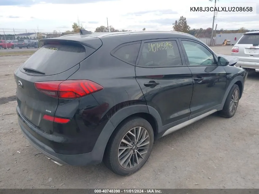 2020 Hyundai Tucson Sel VIN: KM8J3CALXLU208658 Lot: 40748398