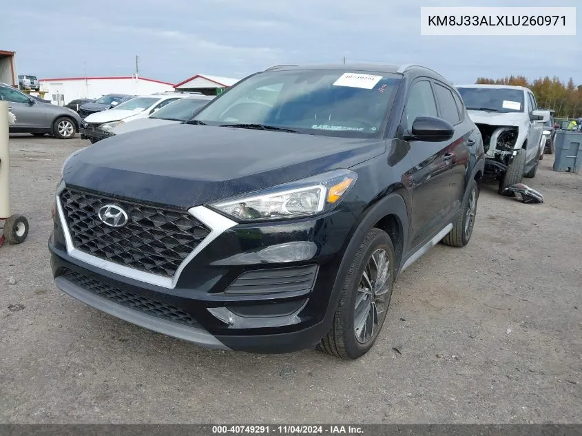 2020 Hyundai Tucson Sel VIN: KM8J33ALXLU260971 Lot: 40749291