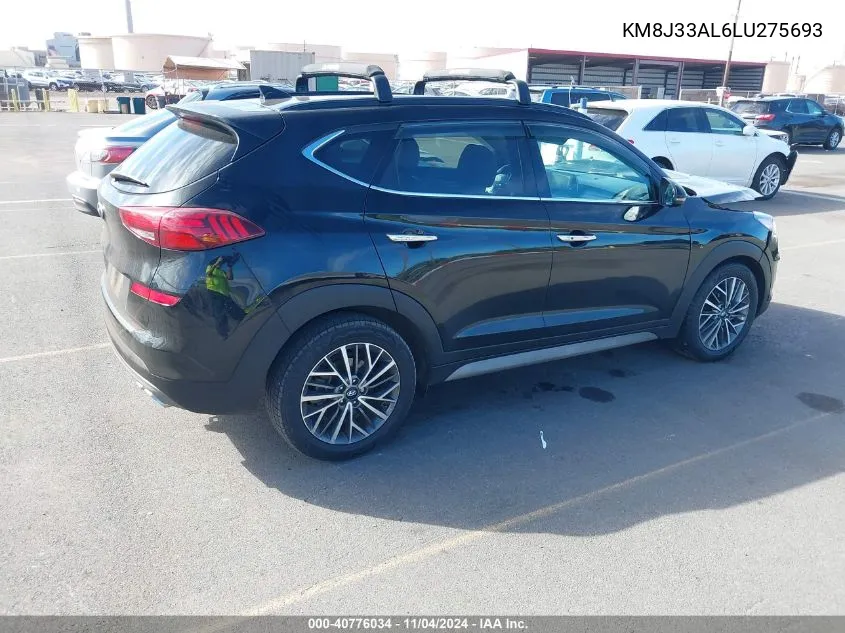 2020 Hyundai Tucson Ultimate VIN: KM8J33AL6LU275693 Lot: 40776034