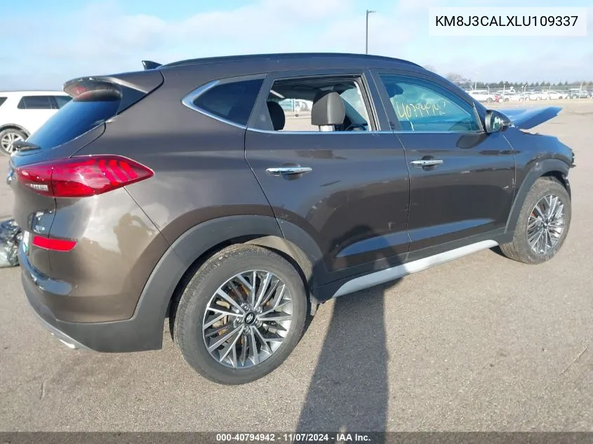 2020 Hyundai Tucson Ultimate VIN: KM8J3CALXLU109337 Lot: 40794942