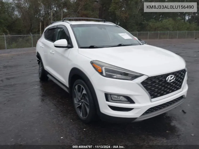 2020 Hyundai Tucson Sport VIN: KM8J33AL0LU156490 Lot: 40844797