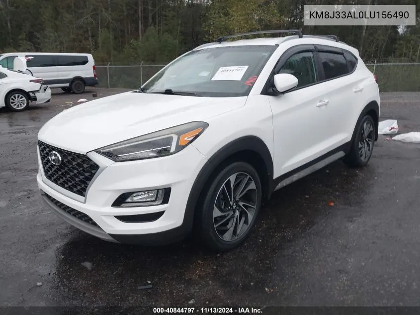 2020 Hyundai Tucson Sport VIN: KM8J33AL0LU156490 Lot: 40844797