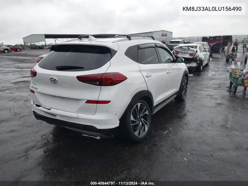 2020 Hyundai Tucson Sport VIN: KM8J33AL0LU156490 Lot: 40844797