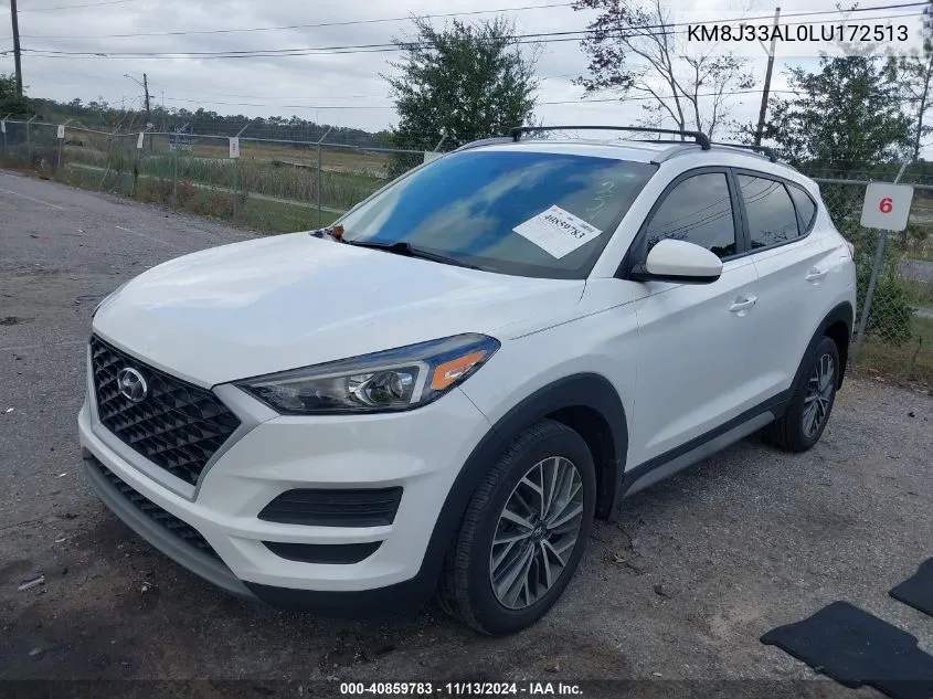 2020 Hyundai Tucson Sel VIN: KM8J33AL0LU172513 Lot: 40859783