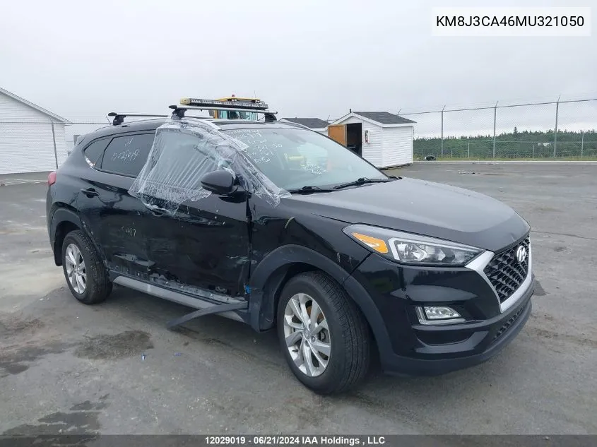 2021 Hyundai Tucson Limited/Sel/Sport/Ultimate/Value VIN: KM8J3CA46MU321050 Lot: 12029019