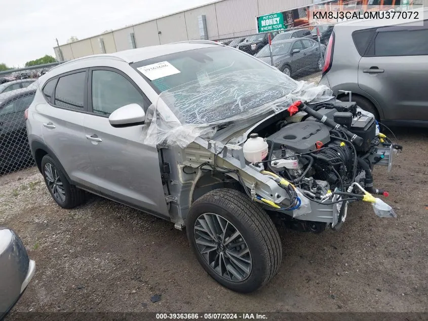 2021 Hyundai Tucson Sel VIN: KM8J3CAL0MU377072 Lot: 39363686