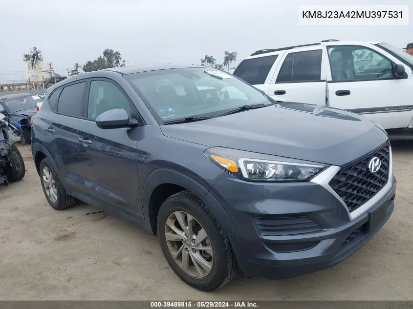 2021 Hyundai Tucson Se VIN: KM8J23A42MU397531 Lot: 39489815