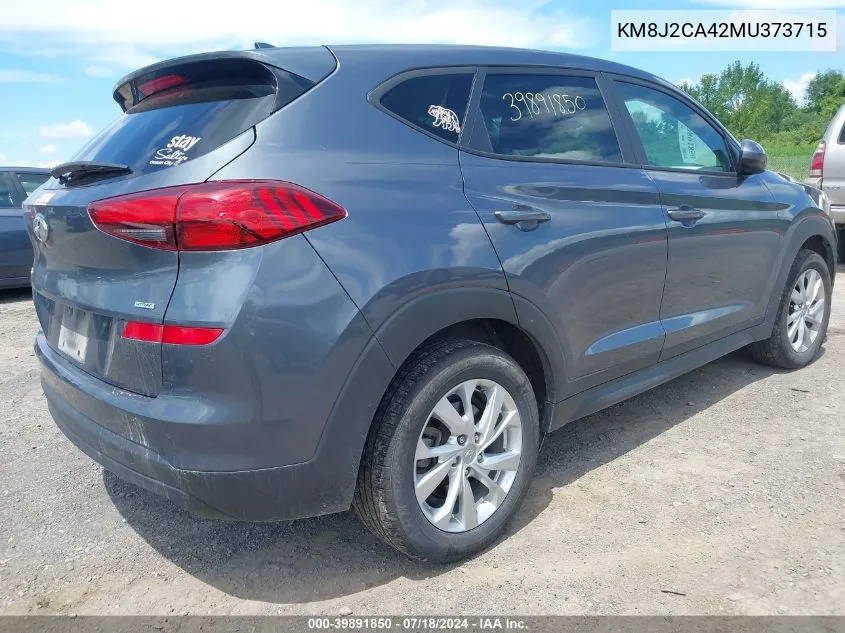 2021 Hyundai Tucson Se VIN: KM8J2CA42MU373715 Lot: 39891850