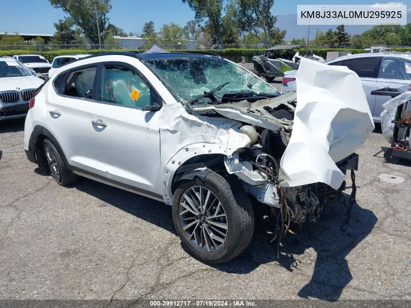 2021 Hyundai Tucson Ultimate VIN: KM8J33AL0MU295925 Lot: 39912717