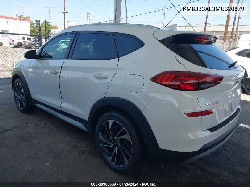 2021 Hyundai Tucson Sport VIN: KM8J33AL3MU320879 Lot: 39965539