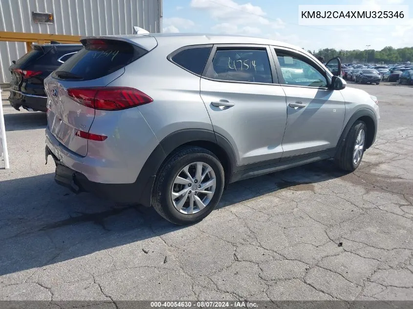 2021 Hyundai Tucson Se VIN: KM8J2CA4XMU325346 Lot: 40054630