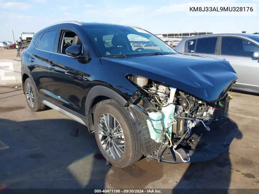 2021 Hyundai Tucson Limited VIN: KM8J33AL9MU328176 Lot: 40471100