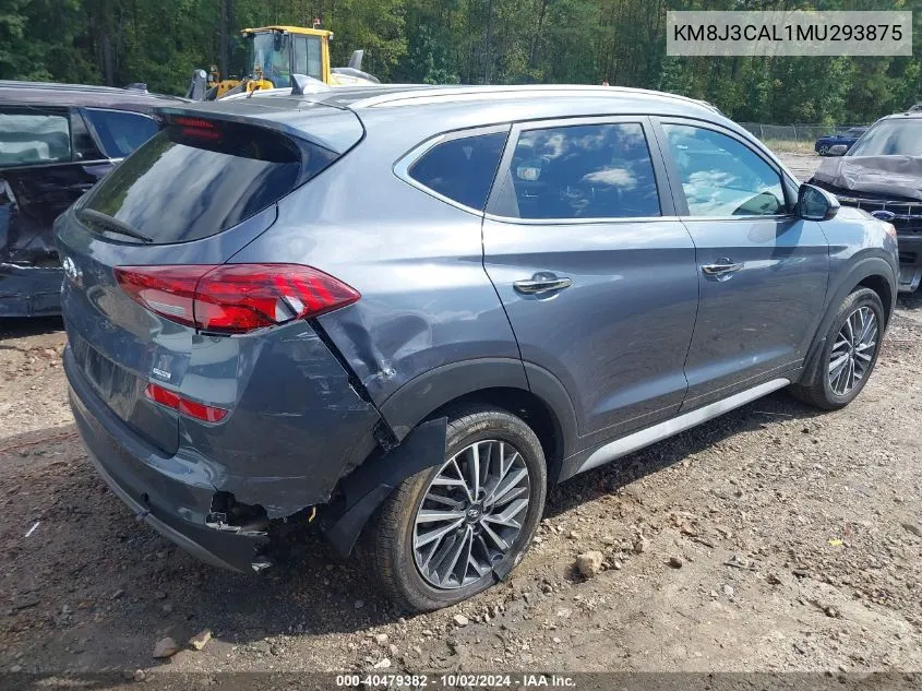 2021 Hyundai Tucson Limited VIN: KM8J3CAL1MU293875 Lot: 40479382