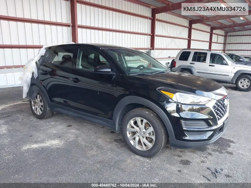 2021 Hyundai Tucson Se VIN: KM8J23A4XMU334726 Lot: 40480762