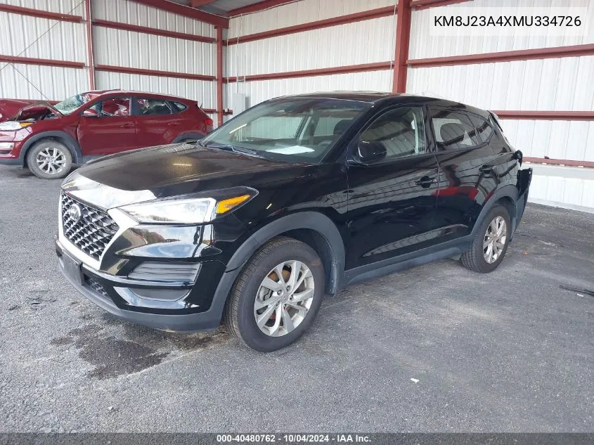 2021 Hyundai Tucson Se VIN: KM8J23A4XMU334726 Lot: 40480762