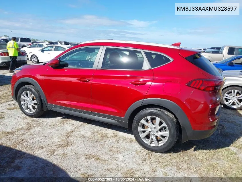 2021 Hyundai Tucson Limited/Sel/Sport/Ultimat VIN: KM8J33A4XMU328597 Lot: 40527389