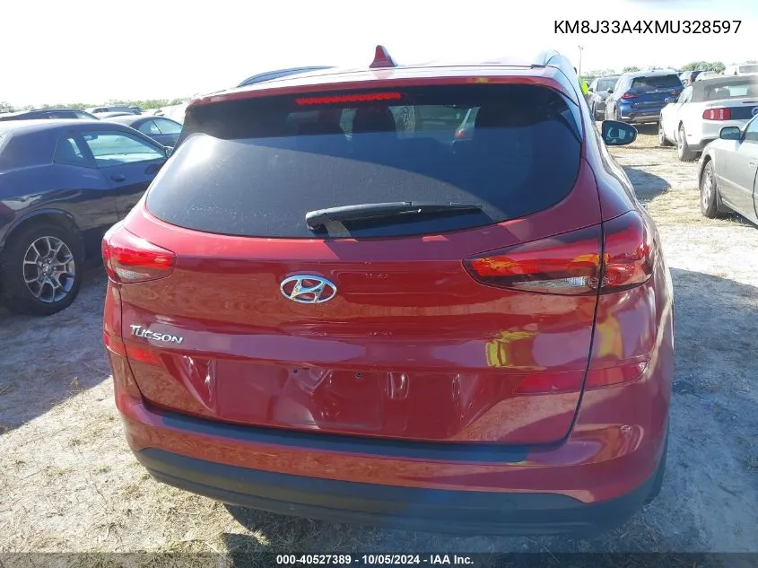 2021 Hyundai Tucson Limited/Sel/Sport/Ultimat VIN: KM8J33A4XMU328597 Lot: 40527389