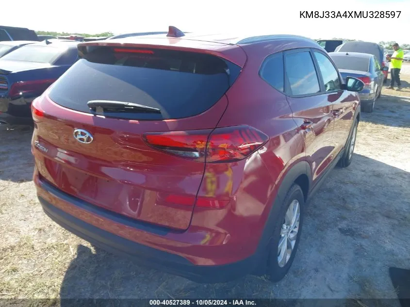 2021 Hyundai Tucson Limited/Sel/Sport/Ultimat VIN: KM8J33A4XMU328597 Lot: 40527389