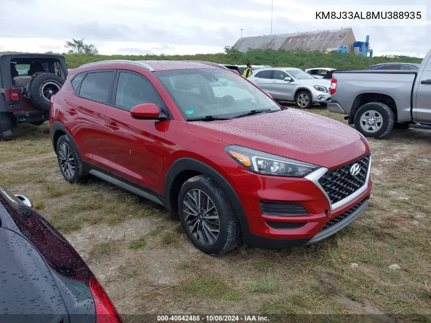 2021 Hyundai Tucson Limited/Sel/Sport/Ultimat VIN: KM8J33AL8MU388935 Lot: 40542485