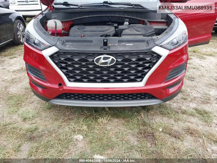 2021 Hyundai Tucson Limited/Sel/Sport/Ultimat VIN: KM8J33AL8MU388935 Lot: 40542485