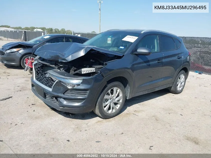 2021 Hyundai Tucson Value VIN: KM8J33A45MU296495 Lot: 40562652