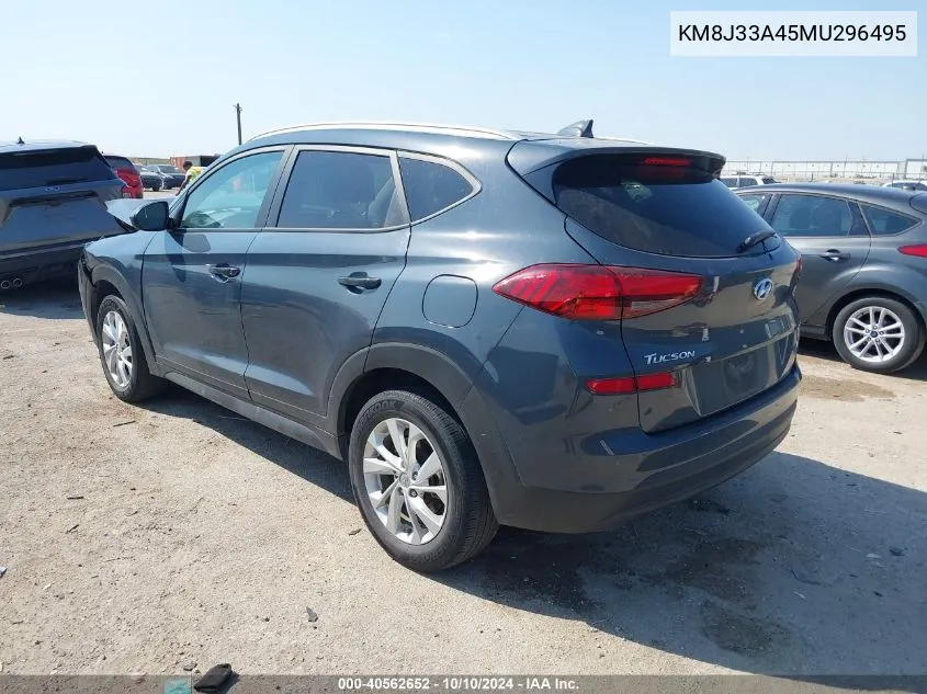 2021 Hyundai Tucson Value VIN: KM8J33A45MU296495 Lot: 40562652