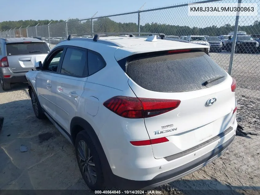 2021 Hyundai Tucson Limited/Sel/Sport/Ultimat VIN: KM8J33AL9MU300863 Lot: 40564845