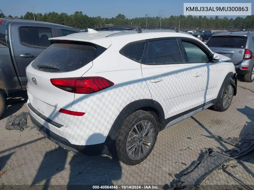 2021 Hyundai Tucson Limited/Sel/Sport/Ultimat VIN: KM8J33AL9MU300863 Lot: 40564845