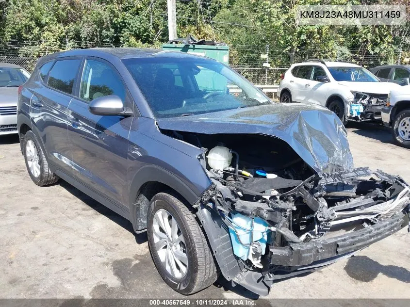 2021 Hyundai Tucson Se VIN: KM8J23A48MU311459 Lot: 40567549