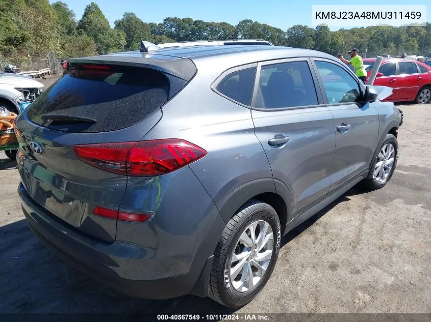 2021 Hyundai Tucson Se VIN: KM8J23A48MU311459 Lot: 40567549